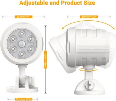 ASOFTY вуличний бездротовий LED прожектор з датчиком руху, на батарейках, 1000 Лм, з пультом, IP65, для саду, гаража, дому