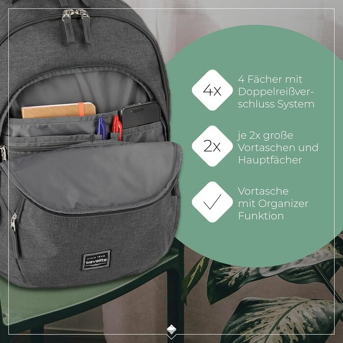 Рюкзак для ручної поклажі Travelite BASICS 22 л, 15,6