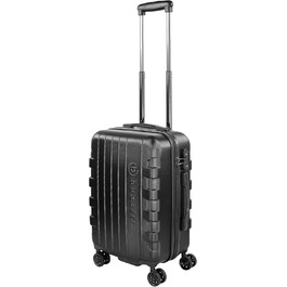 Валіза Bugatti Galatea 55x38x23,5 см, 38 л, жорсткий корпус, 4 колеса, TSA-замок, чорна