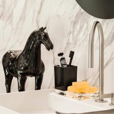 Підсклянник для зубних щіток Kartell Boxy, пластик, прозорий, 7x7x12 см, білий