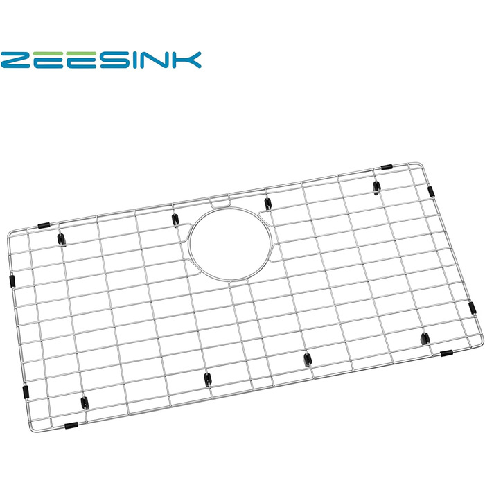 Захисна решітка для мийки Zeesink 60x34 см, кухонна решітка для захисту дна, підставка під посуд, для кухонної мийки