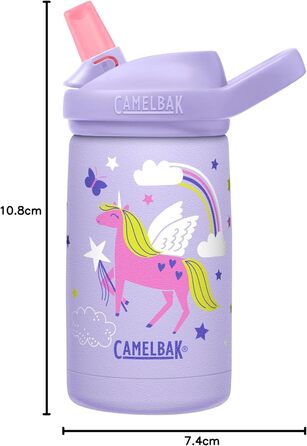 Дитяча вакуумна пляшка CAMELBAK Eddy+ 350 мл з нержавіючої сталі, магічні єдинороги
