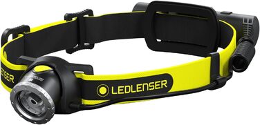 Налобний ліхтар Ledlenser iH8R 600 люмен, акумуляторний, з кріпленням на шолом, сумка, зарядка USB, для роботи в рукавичках
