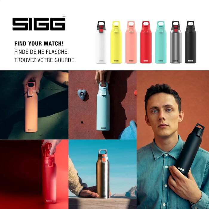 Термос-бутилка SIGG Hot & Cold One з ситечком для чаю, 0,55 л, нержавіюча сталь 18/8, ізольована, герметична, BPA-free
