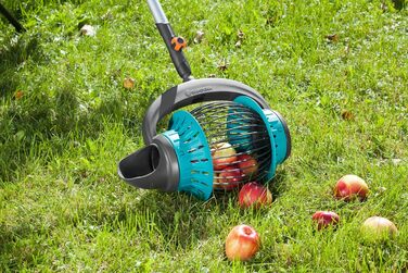 Обсборщик фруктів та горіхів Gardena combisystem Rollsammler, для зручного збору без нахилу, сумісний з ручками Gardena, легке очищення