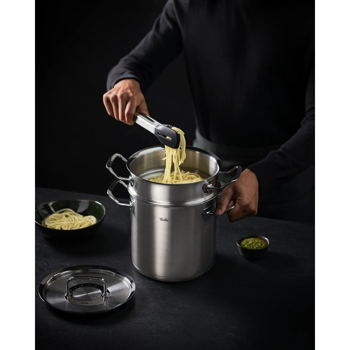 Кухонні щипці Fissler Original-Profi з нержавіючої сталі, силіконові, великі, преміум якість, для грилю та кухні