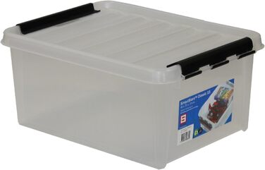 Набір контейнерів SmartStore Classic 15, 3 шт, 14 л, прозорі пластикові з кришками для зберігання