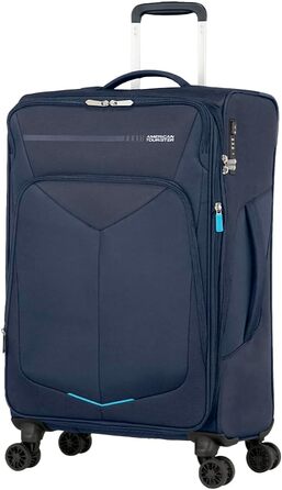 Валіза American Tourister Summerfunk 79 см, 119 л, чорна, розширювана, на 4 колесах, поліестер