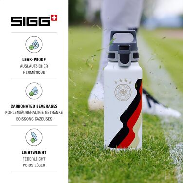 SIGG Алюмінієва пляшка для води WMB ONE, 0,75L/1L, зроблено у Швейцарії, сертифікат ClimatePartner, підходить для газованих напоїв, герметична, легка, BPA-free, для активного відпочинку
