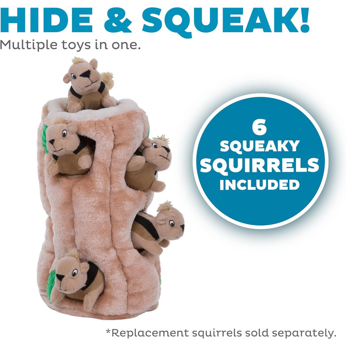 Іграшка для собак Outward Hound Hide A Squirrel XL, плюшева, інтерактивна