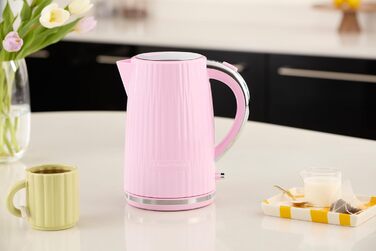 Електрочайник Russell Hobbs Eden 1,7 л 2400 Вт, білий, з нержавіючої сталі, знімний фільтр від накипу, індикатор рівня води, кнопка відкриття кришки, без BPA