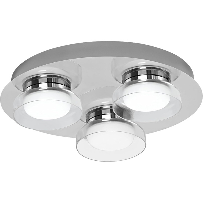 Розумна LED лампа LEDVANCE Orbis Round для ванної, 18Вт, 1800Лм, 3000-6500К, 30см, IP44, хром, диммована, WiFi, керування через додаток і голосових асистентів