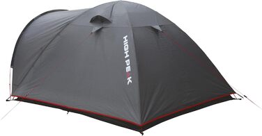 Намет High Peak Nevada 3 для кемпінгу, купольний, на 3 особи, з тамбуром, двошаровий, водонепроникний, з вентиляцією, захистом від погоди та москітів