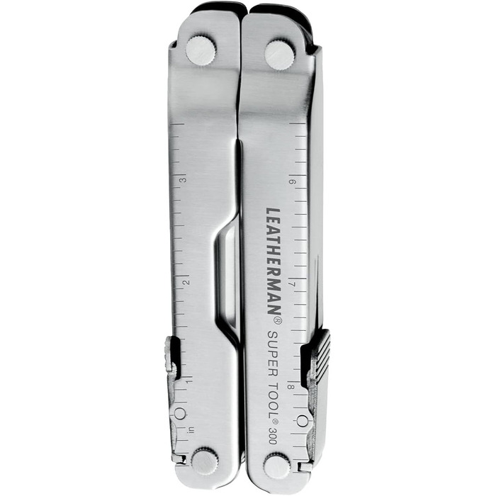 Мультитул Leatherman Super Tool 300 19-в-1 з потужними пасатижами, нержавіюча сталь, чохол Molle, для важких робіт
