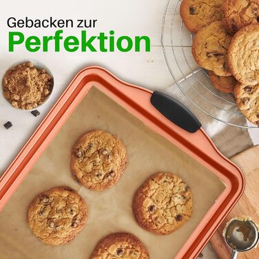 Набір з 5 антипригарних дека NutriChef для духовки, стійкі до подряпин і миття в посудомийній машині, для випічки хліба, печива та тортів, компактно складаються