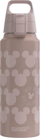 SIGG Алюмінієва пляшка для води WMB ONE 0,75/1L, Disney, герметична, легка, BPA-free, для газованої води, Швейцарія, сертифікат ClimatePartner, Міккі Маус