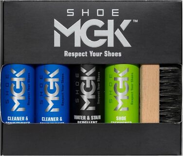SHOE MGK Набір для догляду за взуттям: захист, водо- та брудовідштовхуючий засіб, очищувач, кондиціонер, освіжувач