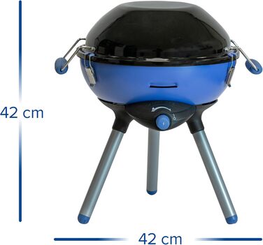 Газовий гриль Campingaz Party Grill для кемпінгу та пікніка, портативний гриф для фестивалів, з антипригарною поверхнею та підставкою для каструлі