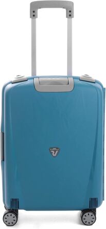 Валіза Roncato Light 55 см, 41 л, чорна/смарагдова, легка дорожня валіза