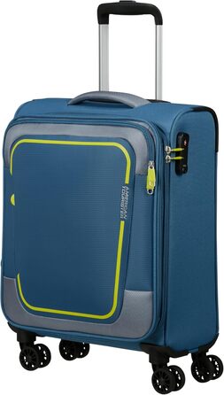 Валіза American Tourister Pulsonic Spinner L, розсувна, 81 см, 113/122 л, синя (Coronet Blue), валіза S (55 см, 43.5 л)
