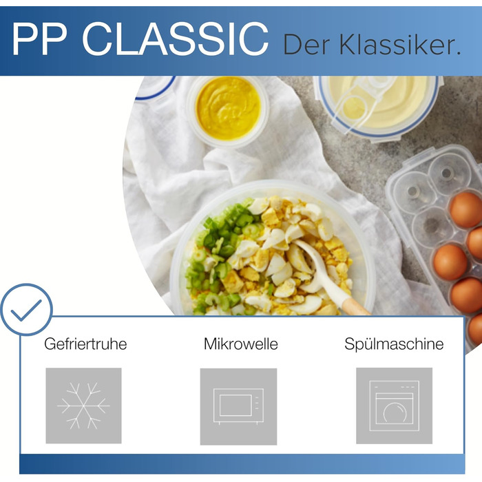 LocknLock PP CLASSIC контейнер для зберігання з кришкою та ручками, 16 л, напівпрозорий, герметичний, набір 2 шт, 361x274x212 мм, для побутових речей