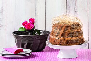 Форма для кексу Gugelhupf Dr. Oetker 22 см, кругла, сталева, антипригарна, коричнева, серія Back-Edition