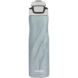 Термос-бутилка Contigo Autoseal Chill 720 мл з нержавіючої сталі, ізольована, тримає напої холодними до 28 годин, герметична, BPA-free, бірюзова (Amazonite)