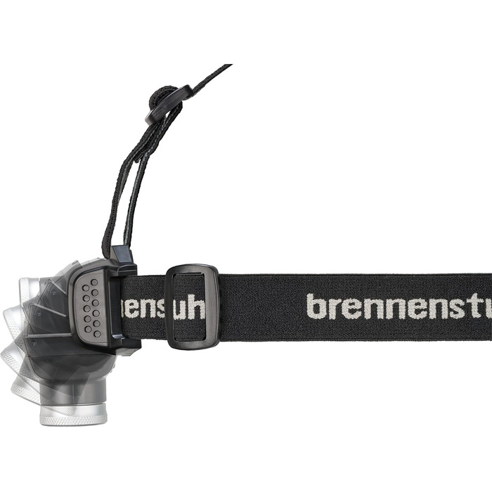 Акумуляторний LED налобний ліхтар Brennenstuhl LuxPremium з червоним світлом, IP44, CREE-LED, до 30 годин роботи, USB-кабель, чорний