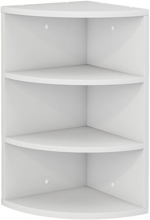Кутова книжкова полиця Vicco Fabienne, біла, 30x60 см, 3 секції