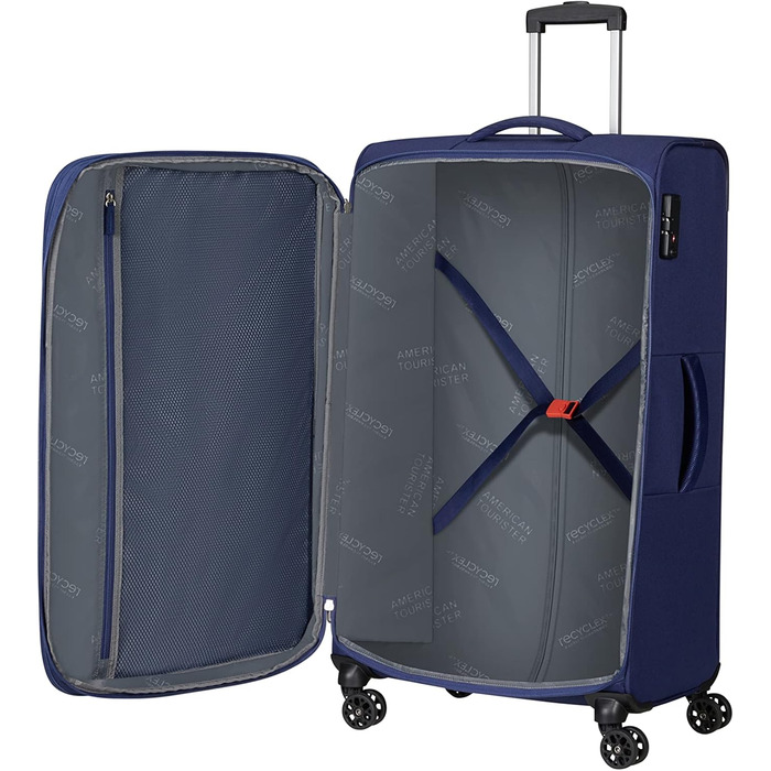 Валіза American Tourister Hyperspeed 80 см, розширювана, 109/116 л, бірюзова/синя, Spinner L