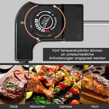 Електричний гриль GOPLUS 1800 Вт, антипригарна гриль-плита Teppanyaki, настільний гриль з регульованим термостатом і знімною жирозбірною чашею, велика поверхня для барбекю та вечірок, 90x23 см
