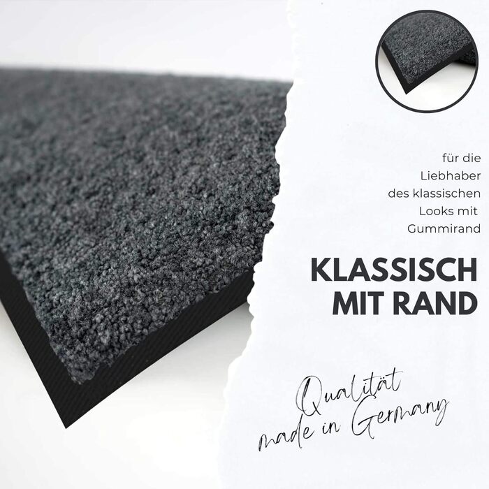 Килимок Salonloewe Rosina Wachtmeister Siamo in sei 50x75 см – яскравий придверний килим для входу з котами, брудозахисний, праний, кольоровий
