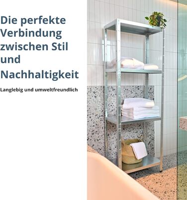 Металевий стелаж SCHULTE Regalwelt PowerMAX, 4 полиці, 65 кг, 180x60x40 см, оцинкований, для складу, майстерні, гаража, підвалу