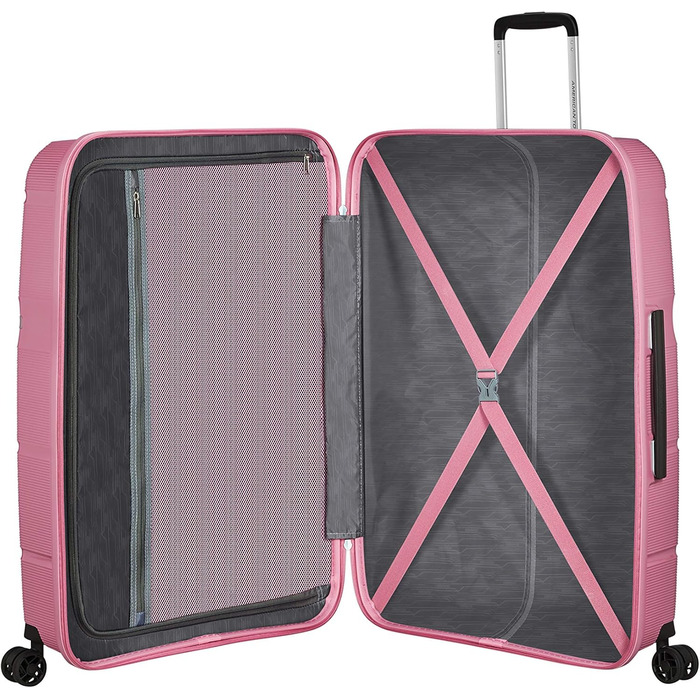 Валіза American Tourister Linex Spinner L, 76 см, 102 л, рожевий, пластик