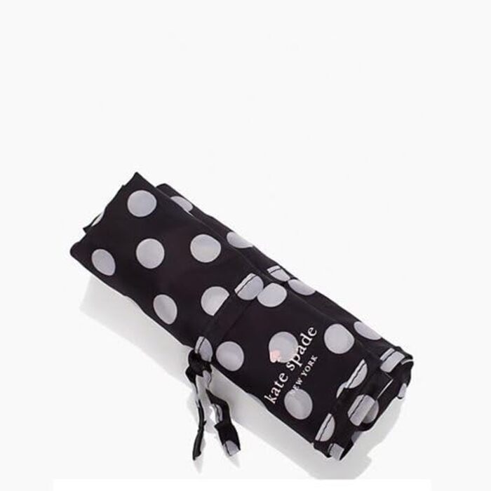 Жіноча багаторазова сумка для покупок Kate Spade New York з написом Get Carried Away, чорні точки