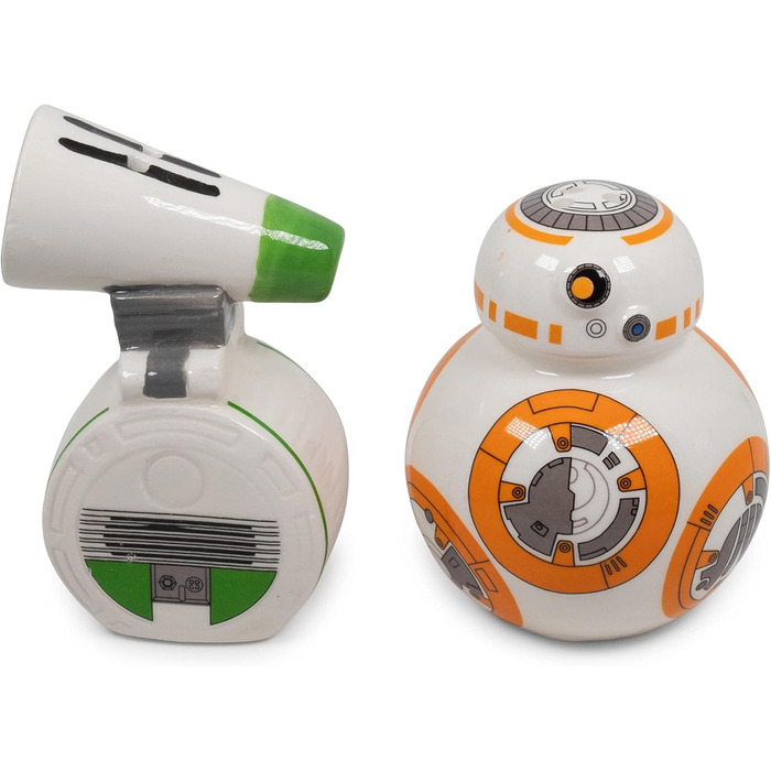 Керамічні сільничка і перечниця Star Wars BB-8 та D-O, набір 2 шт.