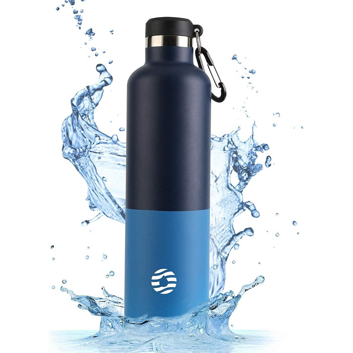 Термос-бутилка FEIJIAN FJbottle 316 з нержавіючої сталі 750/1000 мл, вакуумна, герметична, з карабіном, BPA-free для спорту, роботи та подорожей