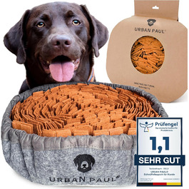URBAN PAUL® килимок-нюхалка для собак, сірий, міцний, розмір регулюється, праний, іграшка для розвитку інтелекту