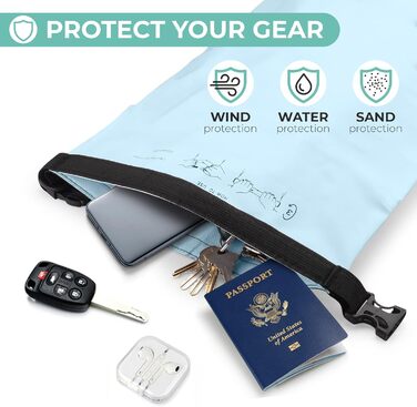 Водонепроникний сухий мішок Drybag 5/10/20/30 л для кемпінгу, пляжу, каякінгу, туризму та човна – захист речей і продуктів