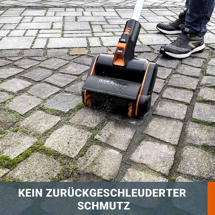 Акумуляторна мультищітка WORX WG441E.9 20В для очищення каменю та деревини, видалення бур'янів, з водяним підключенням, PowerShare, без акумулятора та зарядного (комплект 4Аг акумулятор і зарядка)