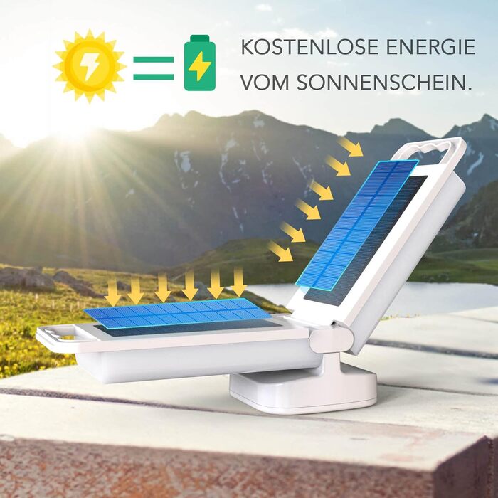 LEPWINGS LED кемпінговий ліхтар на сонячній батареї, диміруємий, сенсорне керування, акумулятор 4400 мАг, Powerbank, водонепроникний IPX4, для кемпінгу, риболовлі, аварійного освітлення