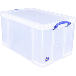 Пластиковий контейнер Really Useful Box 84 л, прозорий, 710x440x380 мм, поліпропілен