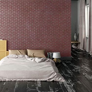 Трафарет для стін NAKLEO Ziegelwand #3, великий 59x95 см, багаторазовий пластиковий трафарет для геометричного декору, імітація цегляної стіни, DIY для меблів, підлоги, тканини