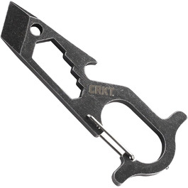 Мультитул CRKT Pryma з нержавіючої сталі: компактний і легкий EDC інструмент з ломиком, шестигранним ключем, відкривачкою для пляшок, склобоєм і карабіном, модель 9011
