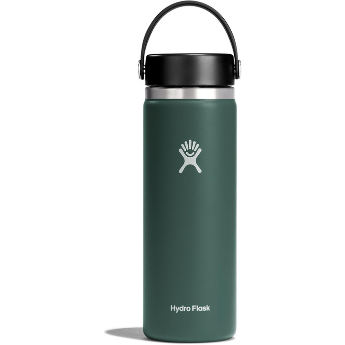 Термобутилка HYDRO FLASK 1180 мл із нержавіючої сталі, спортивна пляшка для води із ізотермічними властивостями, не протікає, кришка Flex Cap, ремінець, підходить для миття в посудомийній машині, колір ялиново-зелений
