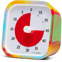 Візуальний таймер Time Timer MOD Tie Dye, спеціальна серія, для навчання дітей, офісу, вчителів, домашнього кабінету, зустрічей, із безшумною роботою