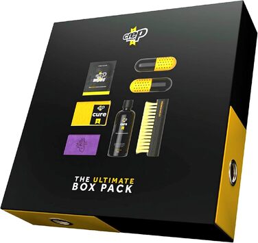 Набір для чищення кросівок Crep Protect Box-Pack преміум: 6 серветок, 2 капсули, гумка, розчин 100 мл, мікрофібра, щітка