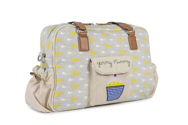 Сумка для мами Pink Lining Yummy Mummy Garden Birds, органайзер для дитячих речей, стильна, з пташками