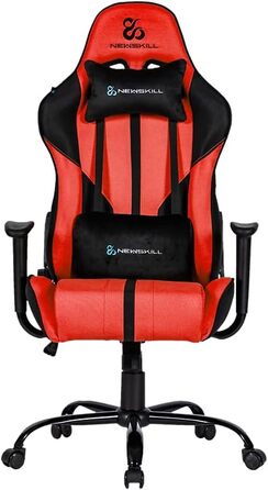 Ігрове крісло Newskill Horus Zephyr, ергономічне, червоне