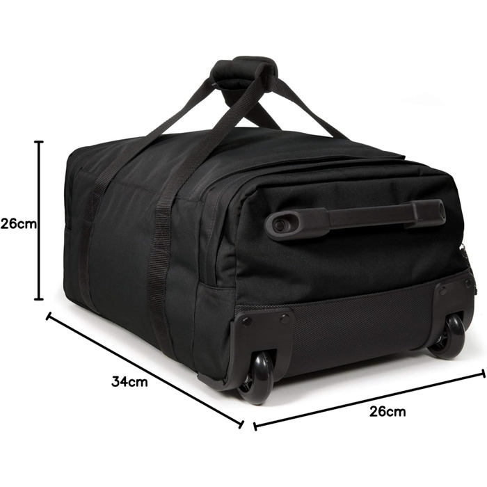 Дорожня сумка Eastpak Leatherface S+, 41 л, чорна, 55x34x26 см
